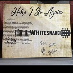 Whitesnake 'Here I Go Again' Wall Art